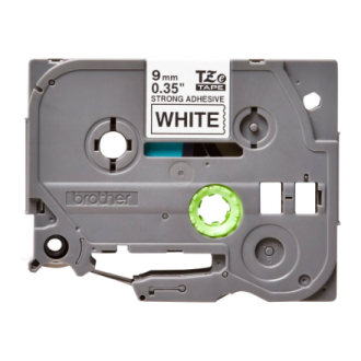 Brother | TZe-S221 Strong Adhesive Laminated Tape | Black on White | TZe | 8 m | 9 cm Brother | TZe-S221 Strong Adhesive Laminated Tape | Black on White | TZe | 8 m | 9 cm