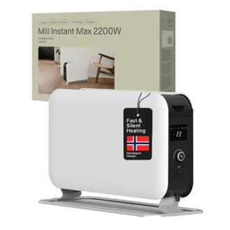 Mill | Heater | CO2200LEDMAX | Convection Heater | 2200 W | Number of power levels 3 | Suitable for rooms up to 5-30 m | White Mill | Heater | CO2200LEDMAX | Convection Heater | 2200 W | Number of power levels 3 | Suitable for rooms up to 5-30 m | White