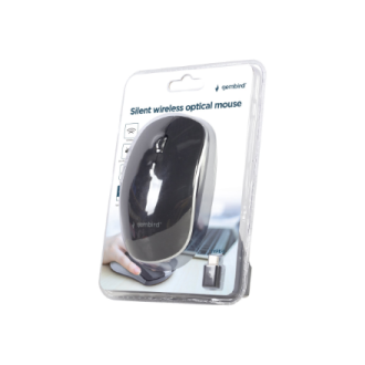 Gembird | Silent Optical Mouse | MUSW-4BSC-01 | Wireless | USB-C | Black Gembird | Silent Optical Mouse | MUSW-4BSC-01 | Wireless | USB-C | Black