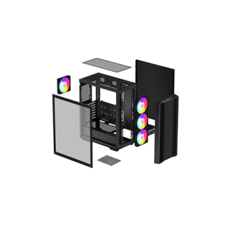 Deepcool | CC560 ARGB V2 | Mid Tower | ATX PS2 | Black Deepcool | CC560 ARGB V2 | Mid Tower | ATX PS2 | Black