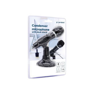 Gembird | Condenser Microphone with Desk-stand | MIC-D-04 Gembird | Condenser Microphone with Desk-stand | MIC-D-04