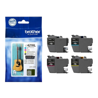 Brother LC421XLVAL Ink Cartridge Multipack | Brother Brother LC | LC421XLVAL | Brother LC421XL - 4-pack - XL - black, yellow, cy Brother LC421XLVAL Ink Cartridge Multipack | Brother Brother LC | LC421XLVAL | Brother LC421XL - 4-pack - XL - black, yellow, cy