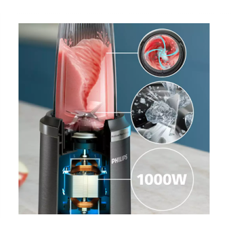 Philips Blender | HR2767/00 | Tabletop | 1000 W | Jar material Plastic | Jar capacity 0.3 + 0.5 + 0.7 L | Ice crushing | Black Philips Blender | HR2767/00 | Tabletop | 1000 W | Jar material Plastic | Jar capacity 0.3 + 0.5 + 0.7 L | Ice crushing | Black