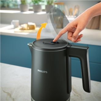 Philips Kettle | HD9395/90 | Electric | 2200 W | 1.7 L | Plastic/Stainless Steel | 360 rotational base | Black
