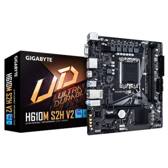 Gigabyte | H610M S2H V2 1.0 | Processor family Intel | Processor socket LGA1700 | DDR5 DIMM | Supported hard disk drive interfac Gigabyte | H610M S2H V2 1.0 | Processor family Intel | Processor socket LGA1700 | DDR5 DIMM | Supported hard disk drive interfac