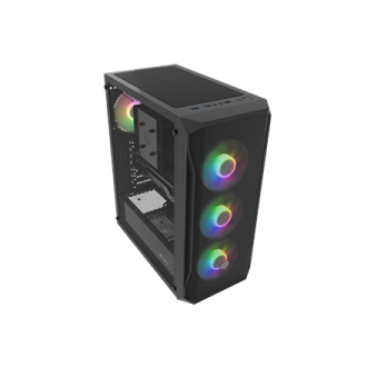 Fury PC Case | SHOBO SH4F RGB | Midi-Tower | Black