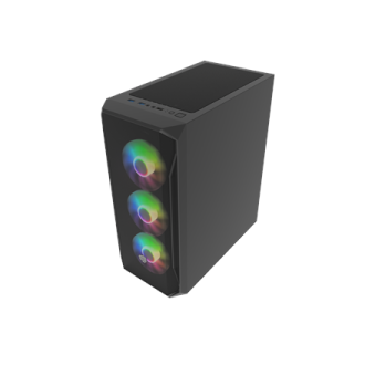 Fury PC Case | SHOBO SH4F RGB | Midi-Tower | Black