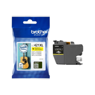 Brother LC421XLY Ink Cartridge, Yellow | Brother LC421XLY | Ink Cartridge | Yellow Brother LC421XLY Ink Cartridge, Yellow | Brother LC421XLY | Ink Cartridge | Yellow