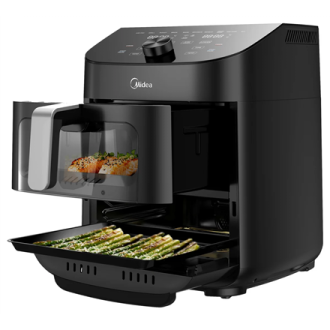 Midea Two Zone Airfryer | MAD1100DADK | Power 1850 W | Capacity 4.4/6.4 L | Rapid Air technology | Black Midea Two Zone Airfryer | MAD1100DADK | Power 1850 W | Capacity 4.4/6.4 L | Rapid Air technology | Black