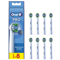 Oral-B | Precision Clean Brush Set | EB20RX-8 | Heads | For adults | Number of brush heads included 8 | White Oral-B | Precision Clean Brush Set | EB20RX-8 | Heads | For adults | Number of brush heads included 8 | White
