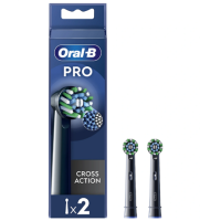Oral-B | Replaceable toothbrush heads | EB50BRX-4 Cross Action | Heads | For adults | Number of brush heads included 4 | Black Oral-B | Replaceable toothbrush heads | EB50BRX-4 Cross Action | Heads | For adults | Number of brush heads included 4 | Black