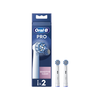 Oral-B | Replaceable toothbrush heads | EB60X-2 Sensitive Clean Pro | Heads | For adults | Number of brush heads included 2 | Wh Oral-B | Replaceable toothbrush heads | EB60X-2 Sensitive Clean Pro | Heads | For adults | Number of brush heads included 2 | Wh