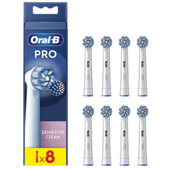 Oral-B | Replaceable toothbrush heads | EB60X-8 Sensitive Clean Pro | Heads | For adults | Number of brush heads included 8 | Wh Oral-B | Replaceable toothbrush heads | EB60X-8 Sensitive Clean Pro | Heads | For adults | Number of brush heads included 8 | Wh