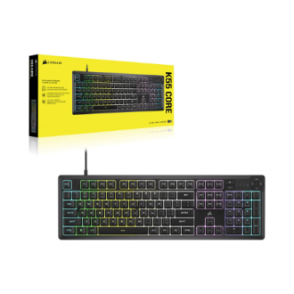 Corsair K55 CORE RGB | Gaming keyboard | Wired | NA | Black Corsair K55 CORE RGB | Gaming keyboard | Wired | NA | Black