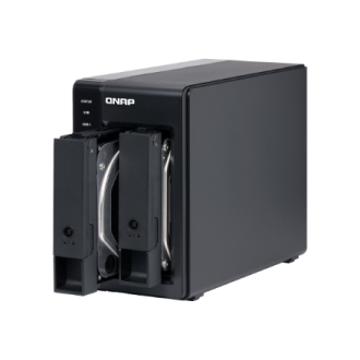 QNAP 2 Bay USB Type-C Direct Attached Storage with Hardware RAID | TR-002 | Micro | 6 GB | Black QNAP 2 Bay USB Type-C Direct Attached Storage with Hardware RAID | TR-002 | Micro | 6 GB | Black