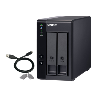 QNAP 2 Bay USB Type-C Direct Attached Storage with Hardware RAID | TR-002 | Micro | 6 GB | Black QNAP 2 Bay USB Type-C Direct Attached Storage with Hardware RAID | TR-002 | Micro | 6 GB | Black
