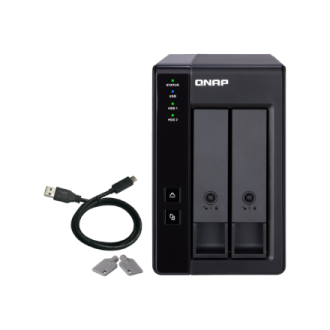 QNAP 2 Bay USB Type-C Direct Attached Storage with Hardware RAID | TR-002 | Micro | 6 GB | Black QNAP 2 Bay USB Type-C Direct Attached Storage with Hardware RAID | TR-002 | Micro | 6 GB | Black