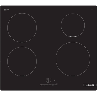 Bosch Hob | PIE611BB5E | Induction | Number of burners/cooking zones 4 | Touch | Timer | Black | Display