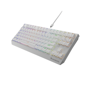 Genesis | THOR 230 | Mechanical Gaming Keyboard | Wired | US | Outemu Brown | White Genesis | THOR 230 | Mechanical Gaming Keyboard | Wired | US | Outemu Brown | White