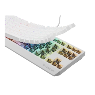 Genesis | THOR 230 | Mechanical Gaming Keyboard | Wired | US | Outemu Brown | White Genesis | THOR 230 | Mechanical Gaming Keyboard | Wired | US | Outemu Brown | White