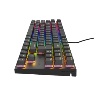 Genesis | THOR 303 | Mechanical Gaming Keyboard | Wired | US | Outemu Peach Silent | Black Genesis | THOR 303 | Mechanical Gaming Keyboard | Wired | US | Outemu Peach Silent | Black