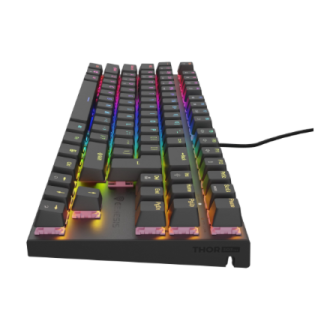 Genesis | THOR 303 | Mechanical Gaming Keyboard | Wired | US | Outemu Peach Silent | Black Genesis | THOR 303 | Mechanical Gaming Keyboard | Wired | US | Outemu Peach Silent | Black