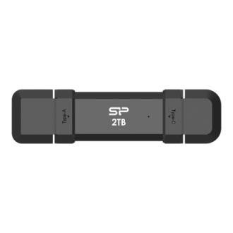 Silicon Power Portable External SSD | DS72 | 1000 GB | USB Type-A, USB Type-C 3.2 Gen 2 | Black Silicon Power Portable External SSD | DS72 | 1000 GB | USB Type-A, USB Type-C 3.2 Gen 2 | Black