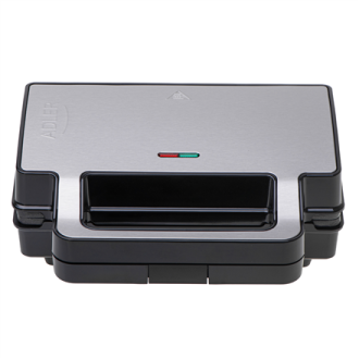 Adler Sandwich maker 2 in 1 | AD 3073 | 1000 W | Number of plates 2 | Stainless Steel/Black Adler Sandwich maker 2 in 1 | AD 3073 | 1000 W | Number of plates 2 | Stainless Steel/Black