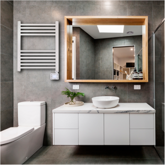 Adler LED Electric Bathroom Radiator | AD 7823 | Radiator | 400 W | White | IP24