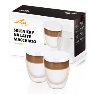 ETA | Latte Macchiato Glasses | ETA418193020 | For coffee | 2 pc(s) | Dishwasher proof ETA | Latte Macchiato Glasses | ETA418193020 | For coffee | 2 pc(s) | Dishwasher proof
