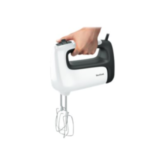 TEFAL | Hand mixer | HT461138 Prep'Mix+ | Hand Mixer | 500 W | Number of speeds 5 | Turbo mode | White/Grey TEFAL | Hand mixer | HT461138 Prep'Mix+ | Hand Mixer | 500 W | Number of speeds 5 | Turbo mode | White/Grey
