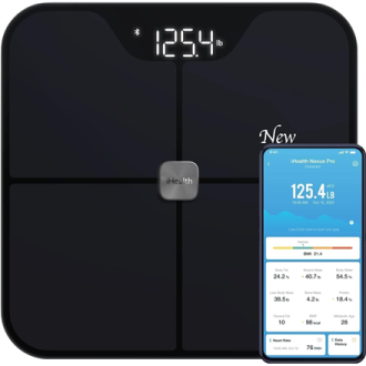 iHealth | Wireless Body Composition Scale | Nexus Pro | Maximum weight (capacity) 181 kg | Body Mass Index (BMI) measuring | Bla iHealth | Wireless Body Composition Scale | Nexus Pro | Maximum weight (capacity) 181 kg | Body Mass Index (BMI) measuring | Bla