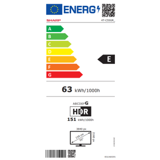 Sharp 55GR8265E | 55 | Smart TV | Google TV | UHD Sharp 55GR8265E | 55 | Smart TV | Google TV | UHD