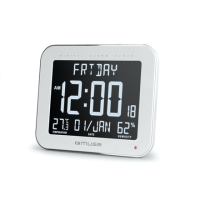 Muse | Wall Clock with Alarm Function | M-090 WMC | White Muse | Wall Clock with Alarm Function | M-090 WMC | White