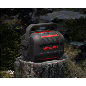 Muse | Jobsite Radio | M-968 BTR | 40 W | Waterproof | Bluetooth | Wireless connection | Portable | NFC features | Black/Red