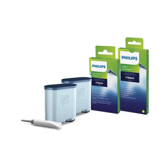 Philips | Coffee maker Maintenance kit: oil, 2xAquaClean, 6xcoffee oil remover tablets, 6xMilk circuit cleaner sachets | CA6707/ Philips | Coffee maker Maintenance kit: oil, 2xAquaClean, 6xcoffee oil remover tablets, 6xMilk circuit cleaner sachets | CA6707/