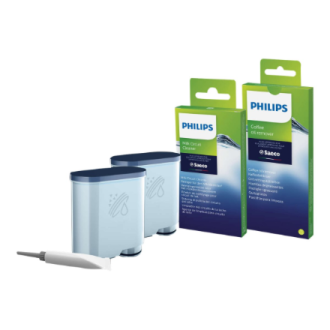 Philips | Coffee maker Maintenance kit: oil, 2xAquaClean, 6xcoffee oil remover tablets, 6xMilk circuit cleaner sachets | CA6707/ Philips | Coffee maker Maintenance kit: oil, 2xAquaClean, 6xcoffee oil remover tablets, 6xMilk circuit cleaner sachets | CA6707/