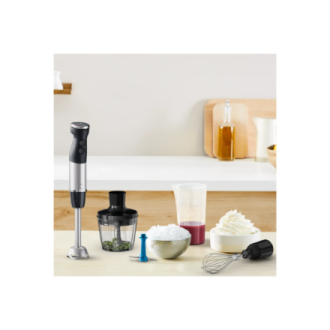 TEFAL | HB67E830 Quickchef+ | Hand Blender | 1000 W | Hand Blender | Number of speeds 20 | Turbo mode | Ice crushing | Black/Sta