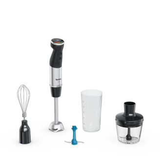 TEFAL | HB67E830 Quickchef+ | Hand Blender | 1000 W | Hand Blender | Number of speeds 20 | Turbo mode | Ice crushing | Black/Sta