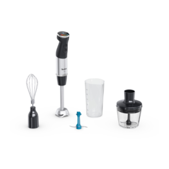 TEFAL | HB67E830 Quickchef+ | Hand Blender | 1000 W | Hand Blender | Number of speeds 20 | Turbo mode | Ice crushing | Black/Sta