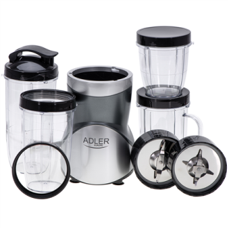 Adler Blender Smoothie Set | AD 4084 | Tabletop | 1200 W | Jar material BPA-Free | Jar capacity 0.3+0.5+0.5+0.7 L | Ice crushing Adler Blender Smoothie Set | AD 4084 | Tabletop | 1200 W | Jar material BPA-Free | Jar capacity 0.3+0.5+0.5+0.7 L | Ice crushing