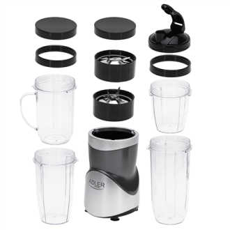 Adler Blender Smoothie Set | AD 4084 | Tabletop | 1200 W | Jar material BPA-Free | Jar capacity 0.3+0.5+0.5+0.7 L | Ice crushing Adler Blender Smoothie Set | AD 4084 | Tabletop | 1200 W | Jar material BPA-Free | Jar capacity 0.3+0.5+0.5+0.7 L | Ice crushing