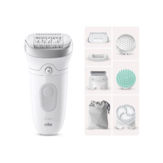 Braun | Epilator | Silk- pil SE7-081 | Operating time (max) 40 min | Number of power levels 1 | Wet & Dry | White Braun | Epilator | Silk- pil SE7-081 | Operating time (max) 40 min | Number of power levels 1 | Wet & Dry | White