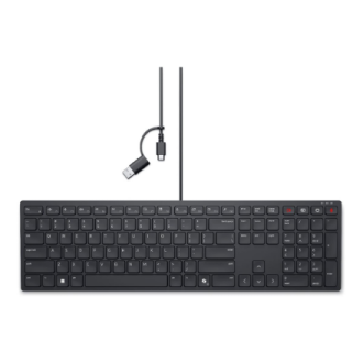 Dell | Collaboration Keyboard | KB525C | Keyboard | Wired | Ukrainian (QWERTY) | Black Dell | Collaboration Keyboard | KB525C | Keyboard | Wired | Ukrainian (QWERTY) | Black