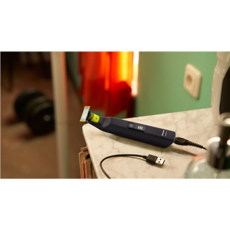 Philips Face and Body Shaver | QP6542/15 OneBlade Pro 360 | Operating time (max) 90 min | Wet & Dry | Lithium Ion | Black Philips Face and Body Shaver | QP6542/15 OneBlade Pro 360 | Operating time (max) 90 min | Wet & Dry | Lithium Ion | Black