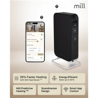 Mill | Heater | OIL1500WIFI3 Gentle Air | Oil Filled Radiator | 1500 W | Suitable for rooms up to 22 m | Black Mill | Heater | OIL1500WIFI3 Gentle Air | Oil Filled Radiator | 1500 W | Suitable for rooms up to 22 m | Black