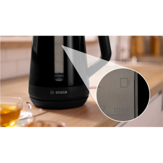 Bosch Kettle | TWK1M123 | Electric | 2400 W | 1.7 L | Plastic | 360 rotational base | Black Bosch Kettle | TWK1M123 | Electric | 2400 W | 1.7 L | Plastic | 360 rotational base | Black