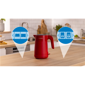 Bosch Kettle | TWK2M164 MyMoment | Electric | 2400 W | 1.7 L | Plastic | 360 rotational base | Red Bosch Kettle | TWK2M164 MyMoment | Electric | 2400 W | 1.7 L | Plastic | 360 rotational base | Red