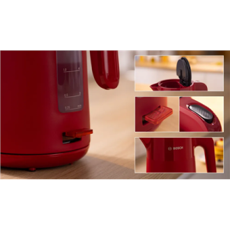 Bosch Kettle | TWK2M164 MyMoment | Electric | 2400 W | 1.7 L | Plastic | 360 rotational base | Red Bosch Kettle | TWK2M164 MyMoment | Electric | 2400 W | 1.7 L | Plastic | 360 rotational base | Red