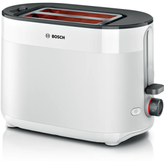 Bosch Compact Toaster | TAT2M121 MyMoment | Power 950 W | Number of slots 2 | Housing material Plastic | White Bosch Compact Toaster | TAT2M121 MyMoment | Power 950 W | Number of slots 2 | Housing material Plastic | White